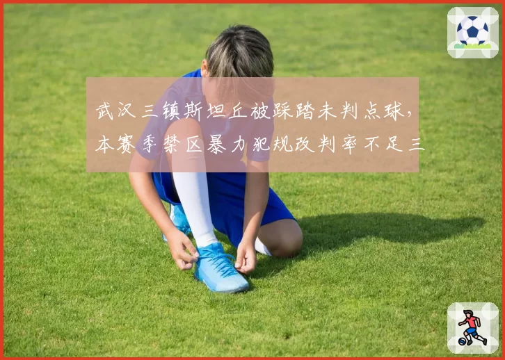 武汉三镇斯坦丘被踩踏未判点球,本赛季禁区暴力犯规改判率不足三成